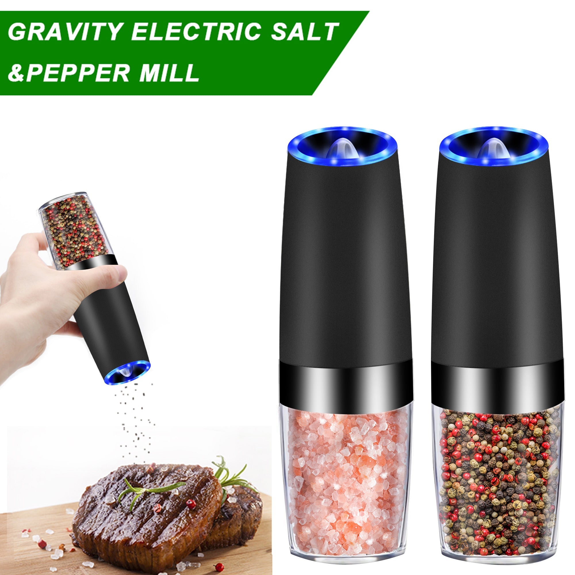 The Gravity Electric Salt & Pepper Grinder