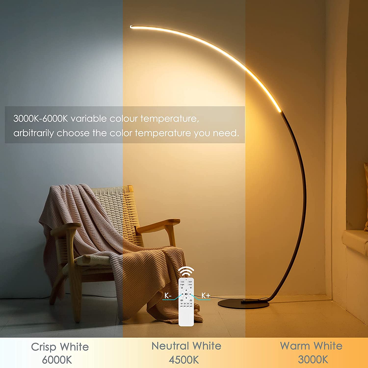 LED Arc Floor Lamp