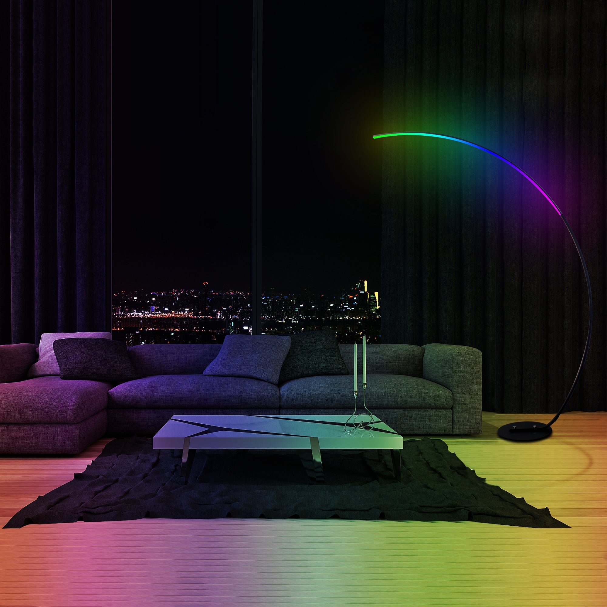 LED Arc Floor Lamp