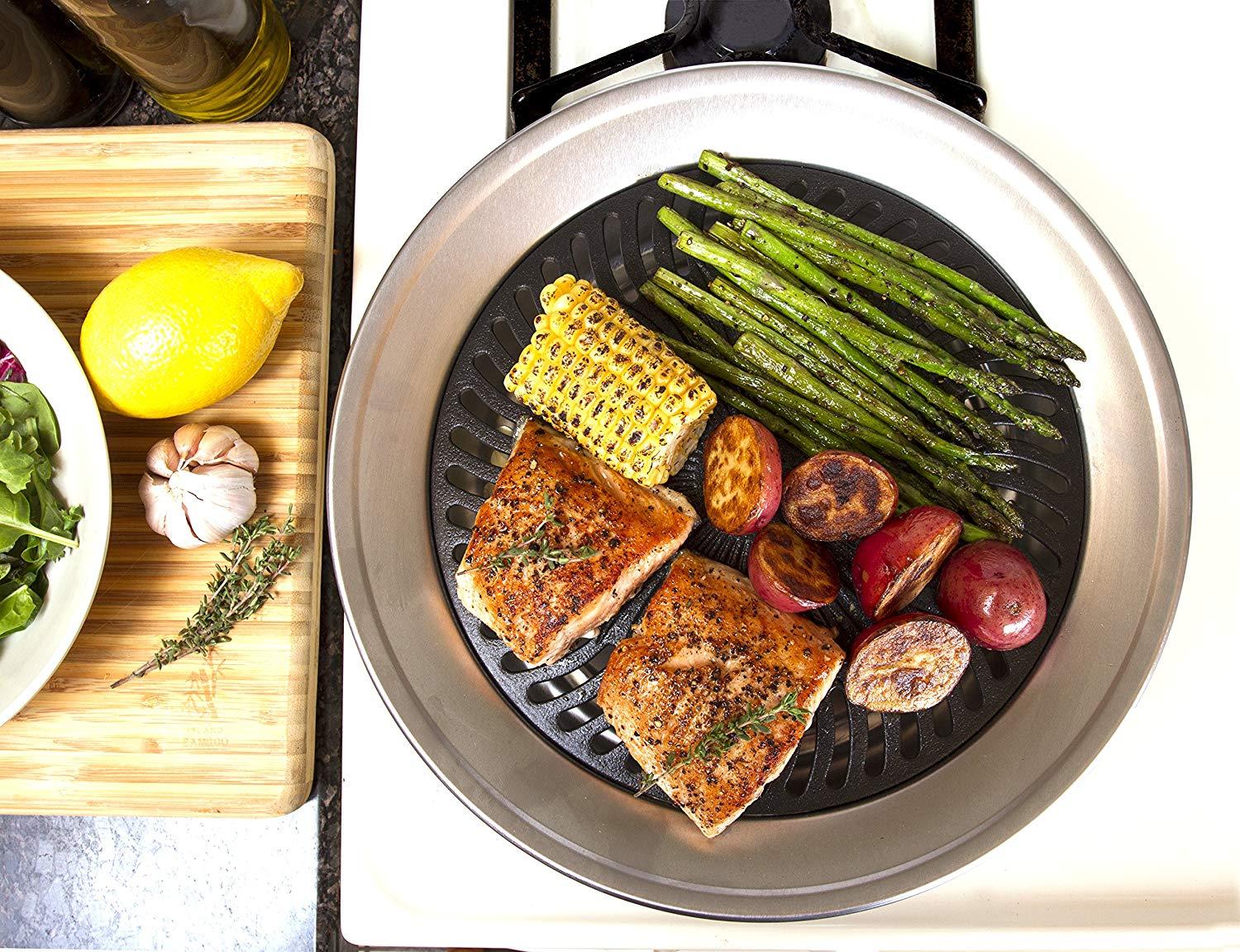 Smokeless & Non-Stick Stovetop Grill